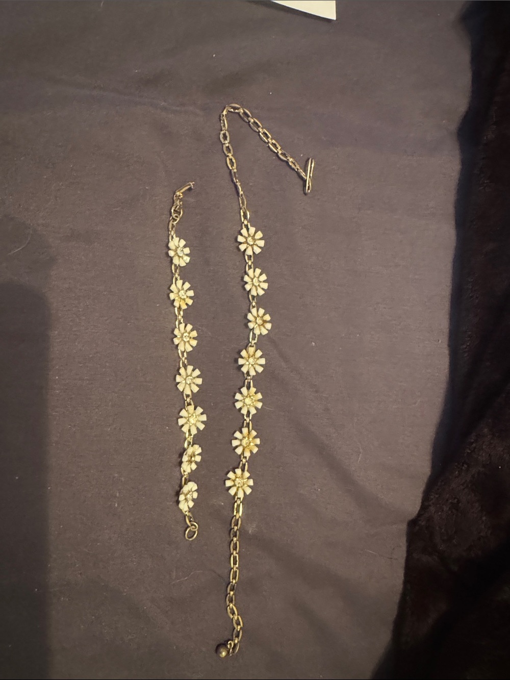 Coro Gold-Tone Daisy Link Necklace and Bracelet Set